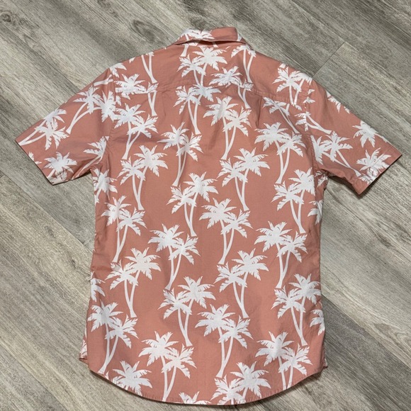 Goodfellow & Co‎ Mens Slim Fit Palm Tree Print Short Sleeve Button-Down Shirt - Picture 4 of 4